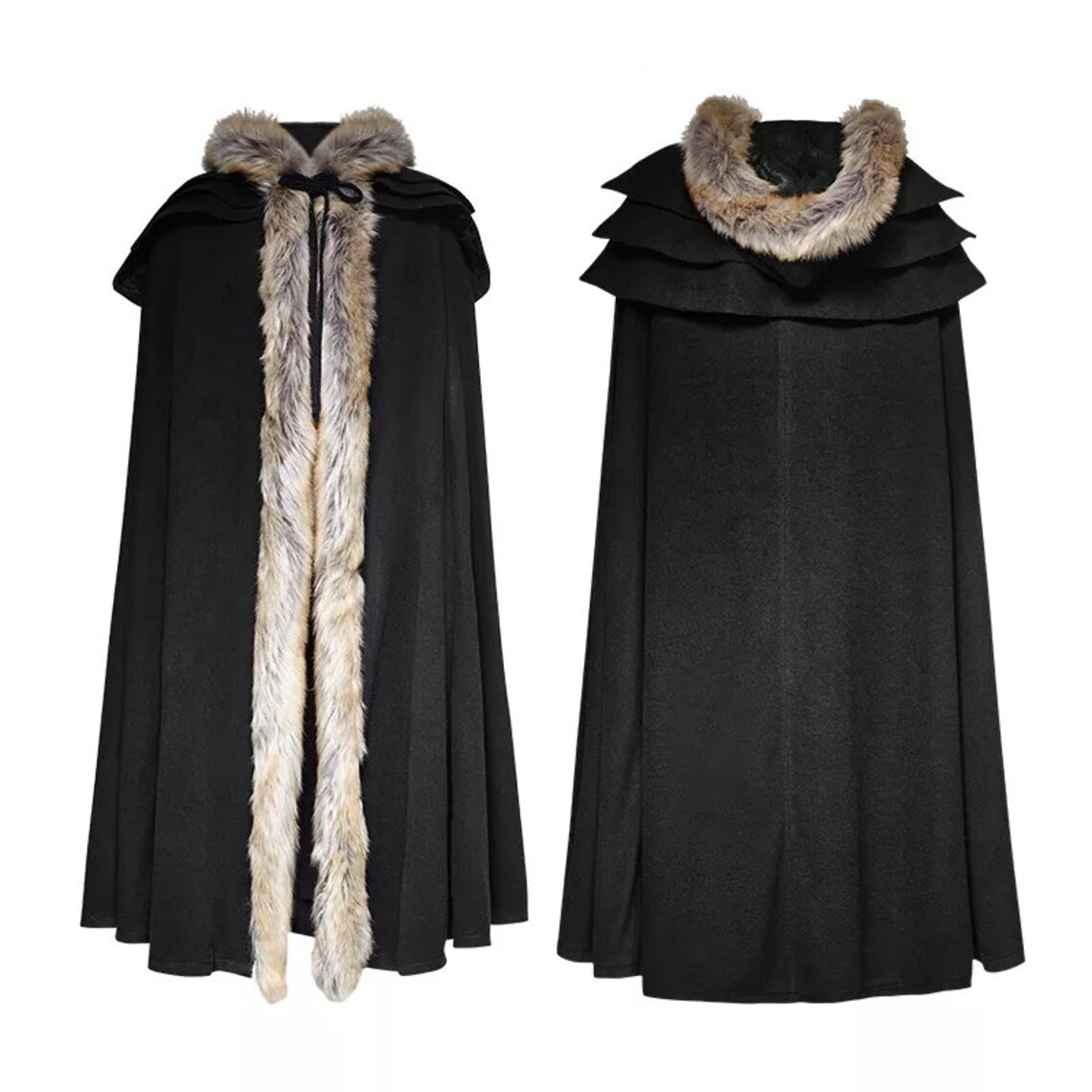 Medieval Viking Hooded Cloak Renaissance Vampire Larp Cloak - Etsy
