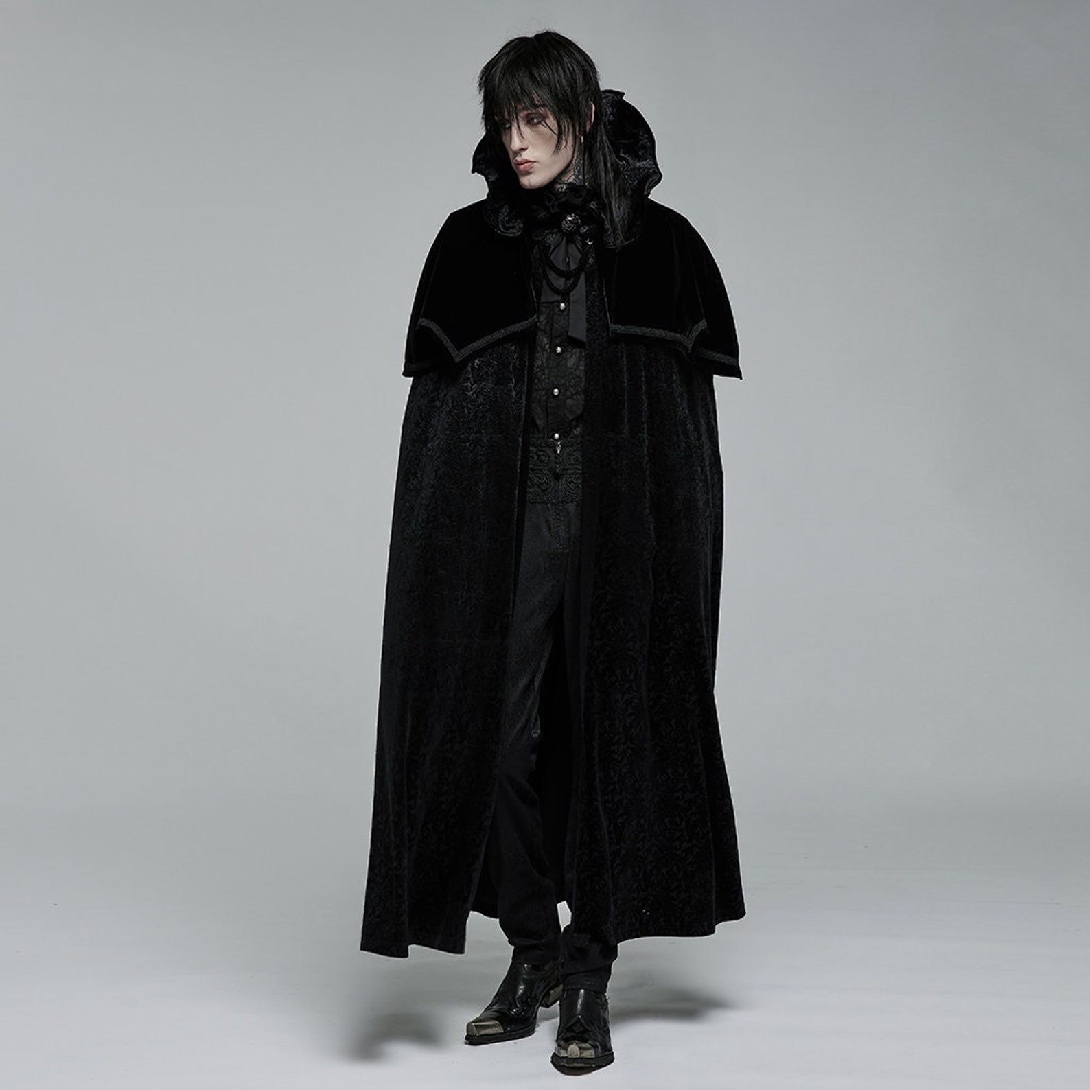 Black High Collar Cape Men & Women Masquerade Ball Party - Etsy