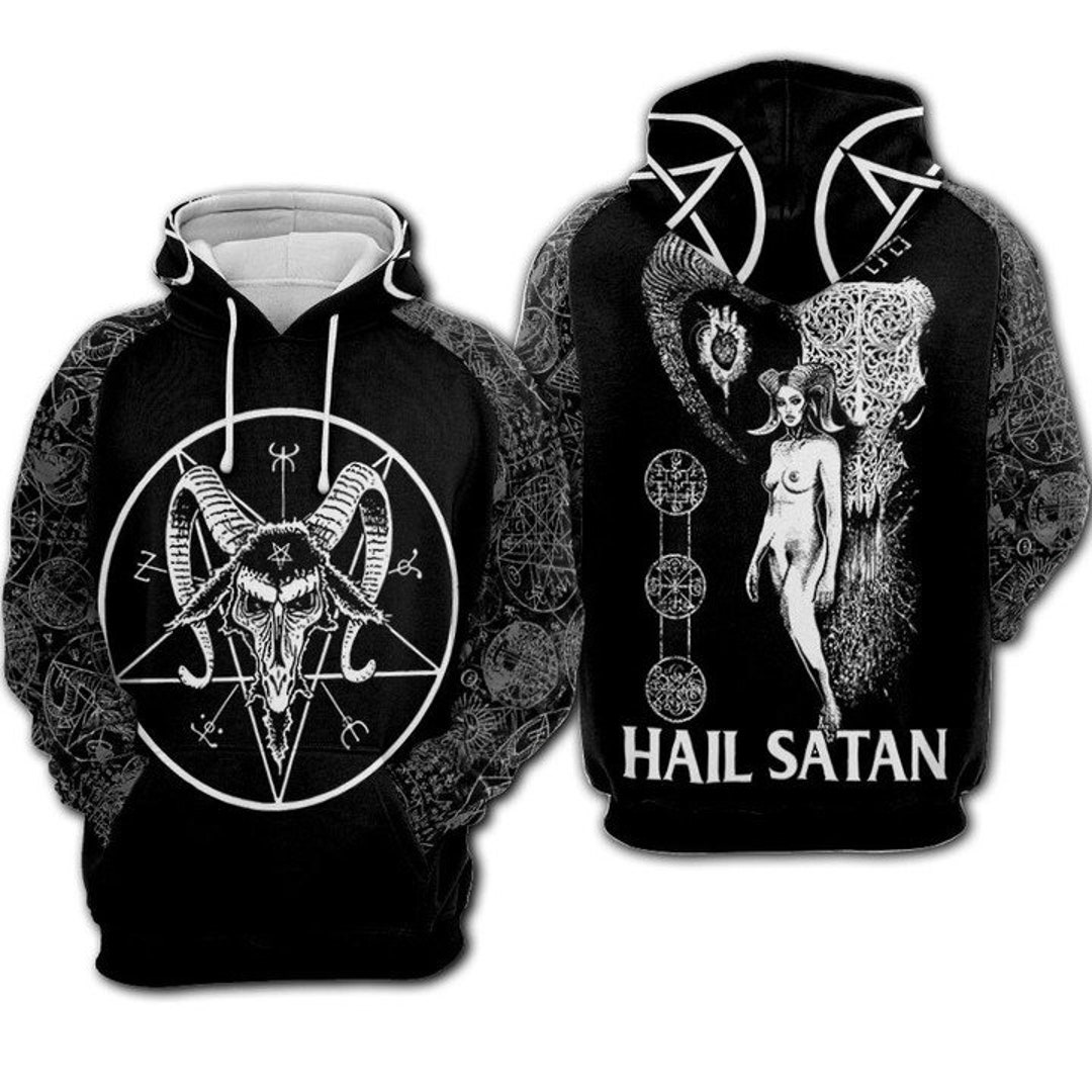 Hail Satan Hoodie - Etsy Denmark