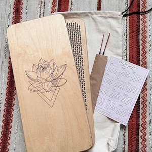 Wood sadhu board for meditation, Nail board for foot, Yoga gifts, Bed of nails, Acupuncture tools, Sadhu brett, Foot acupressure