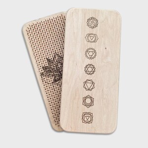 Sadhu brett mit doppelseitigen Gravuren, Nagelbrett, Nagelbrett, Yoga Liebhaber Geschenke, Sadhu brett, Bett der Nägel, Sadhu Nagelbretter für Meditation