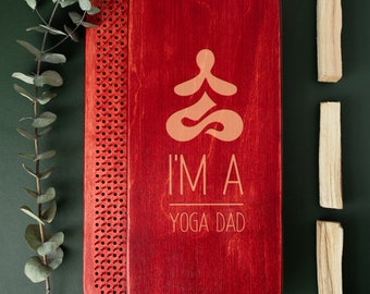 Yoga-Liebhaber-Vater-Geschenk, individuelles Papa-Sadhu-Brett, Sadhu-Brett, Nagelbrett, Sadhu-Nagelbretter, Brett mit Nägeln, Vatertagsgeschenk für Papa Yogi