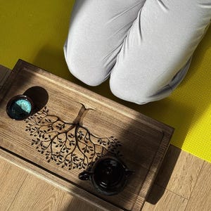 Gongfu tea tray Chaban table | Yixing style tea serving tray 45x25cm | Chinese tea table for Gong Fu Cha ritual