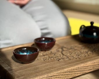 Yixing Chaban Gongfu Tea Tray: Wooden Tea Ceremony Board