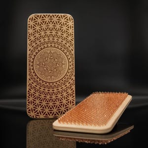Sadhu boards for beginners | Handmade nail standing board | Yoga and meditation Acupressure mat | Custom engraving available