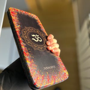 Lux Sadhu Board painted by professional artist - Unique yoga gifts for meditation & wellness. Custom yoga gifts