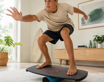 Houten surfbalansbord | Cadeau surfertraining heren