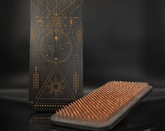 Handgemaakt sadhu-nagelbord: yoga-meditatierekwisiet, cadeau voor yogi + affirmaties inbegrepen