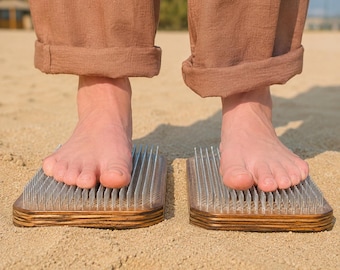 Sadhu-bord zilveren nagels | Yogacadeau acupressuur nagelplank