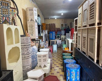 Handbemalte marokkanische Holzschränke: Großhandels-Handwerksmöbel