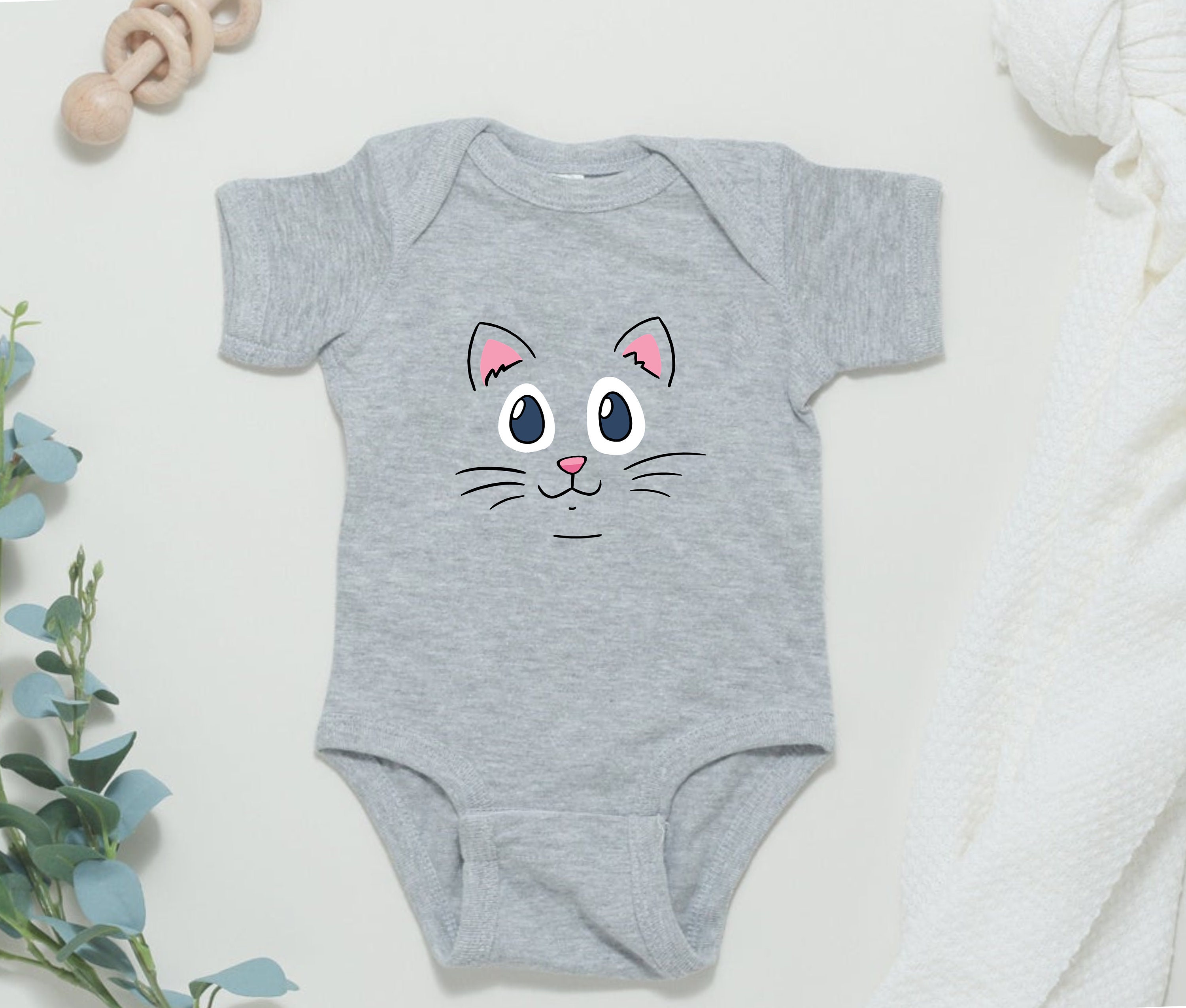 Cat Face Animal Unisex Baby Clothes Baby Girl Baby Boy Baby - Etsy UK
