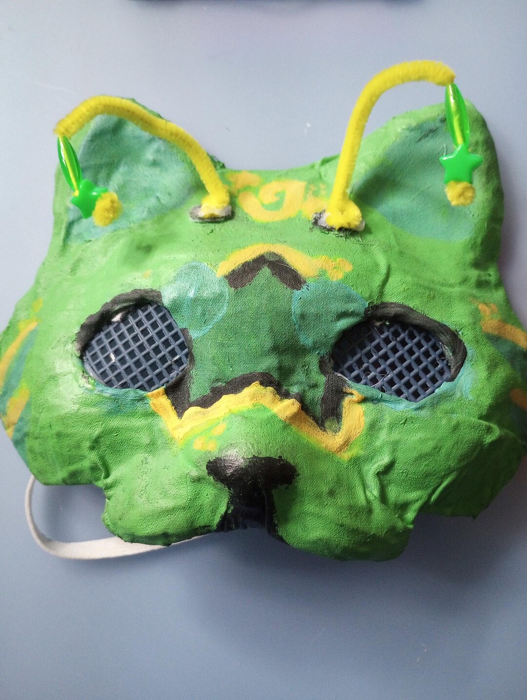 Green Alien Therian Cat Mask - Etsy
