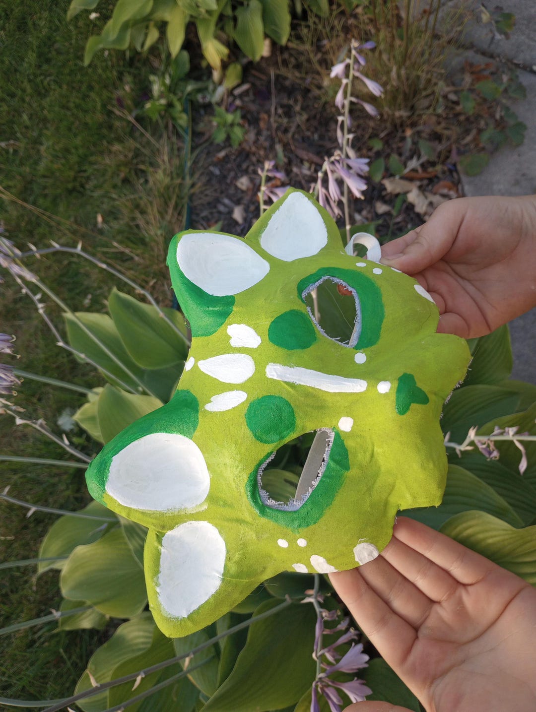 Therian Lime Alien Cat Mask - Etsy