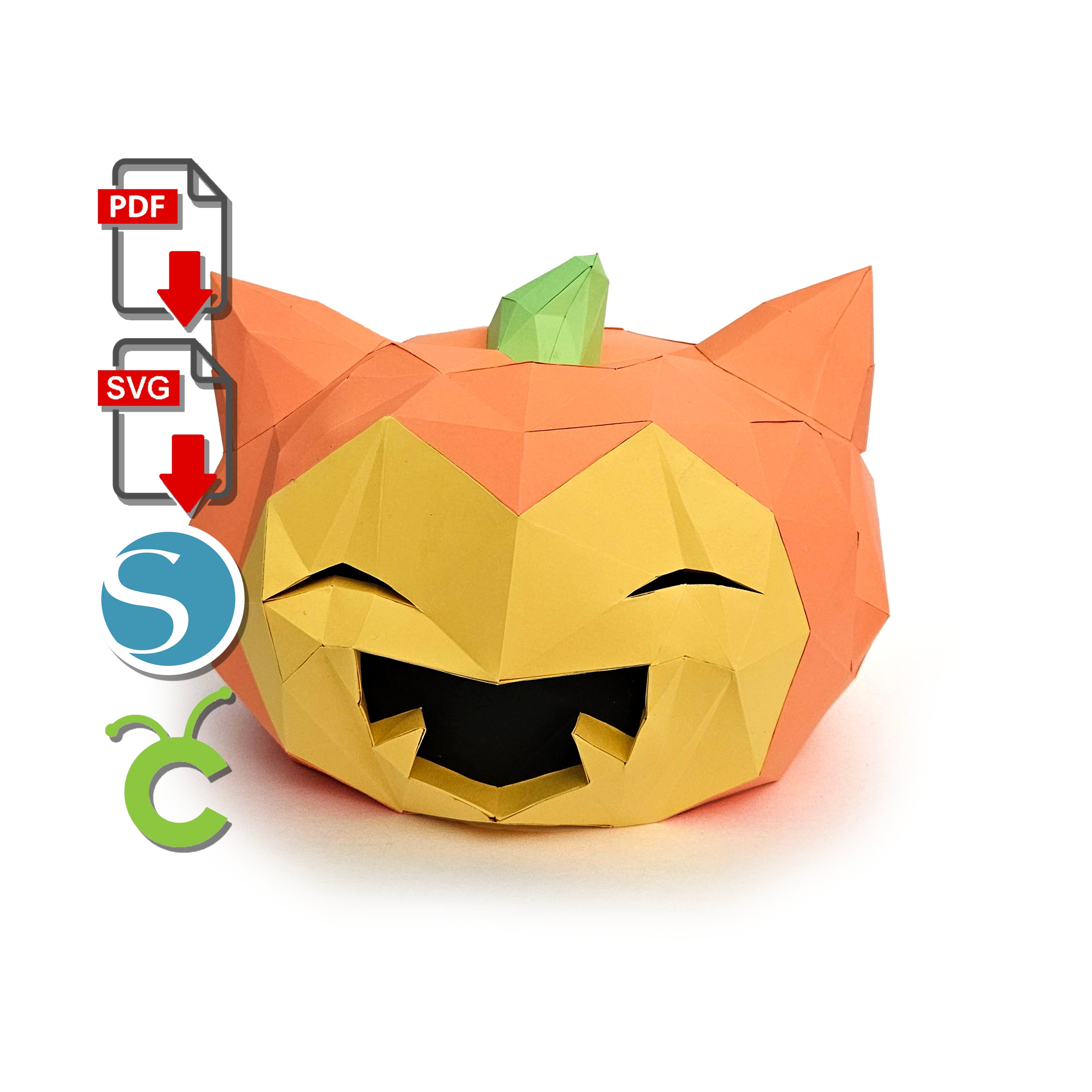 Snorlax Pumpkin Papercraft 3d Printed for Cricut or Etsy Canada Snorlax Pumpkin Papercraft 3d Printed for Cricut or Etsy Canada
