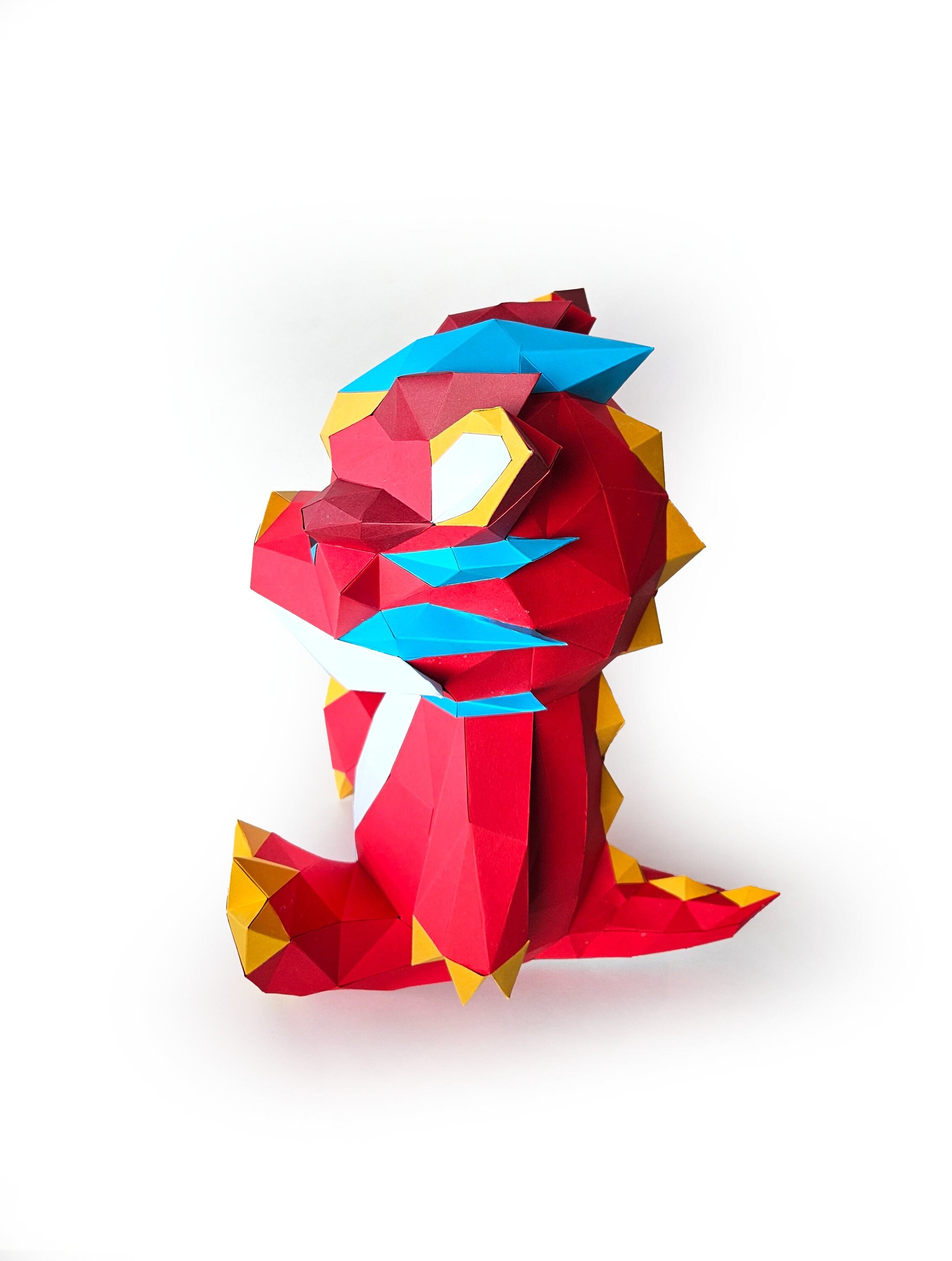 Buy Dragon Papercraft: Low Poly DIY Paper Sculpture (PDF, SVG) Online ...