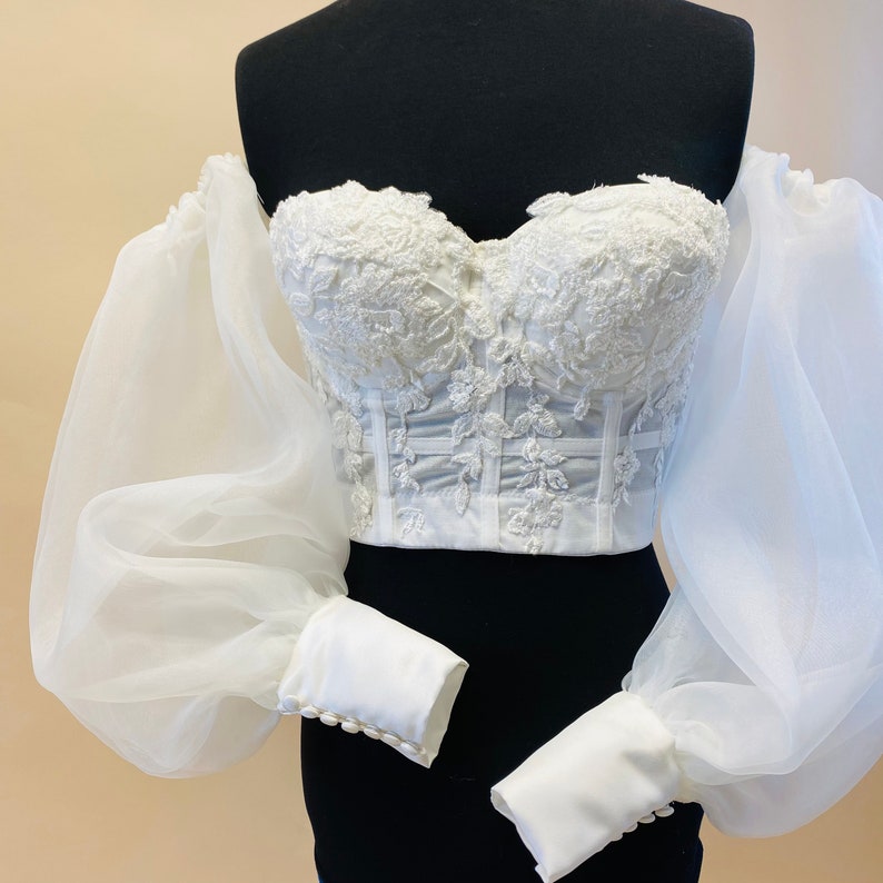 Detachable Wedding Sleeves With Cuffs Wedding Dress Sleeves | Etsy UK