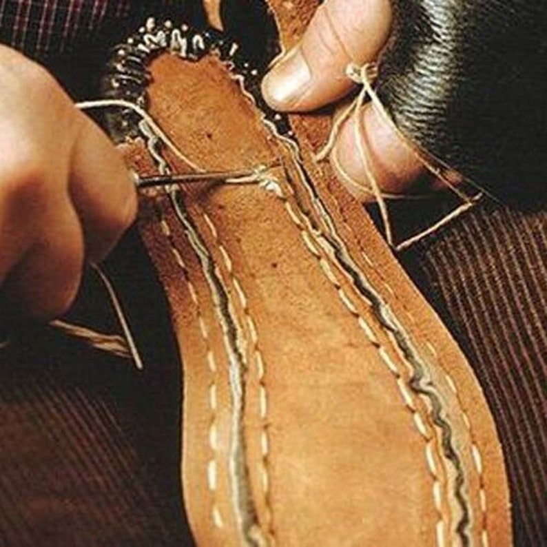 Pure Handmade Two Tone Hand painted Leather Whole cut Dress Shoe image 4