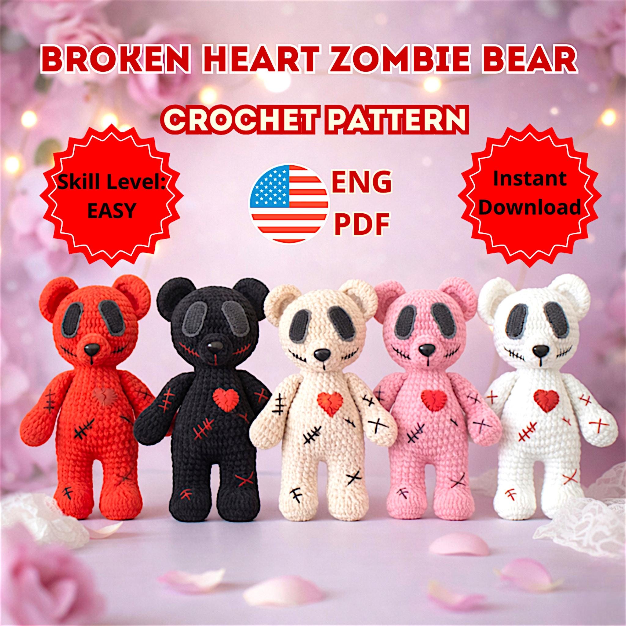 Zombie teddy bear - Etsy 日本