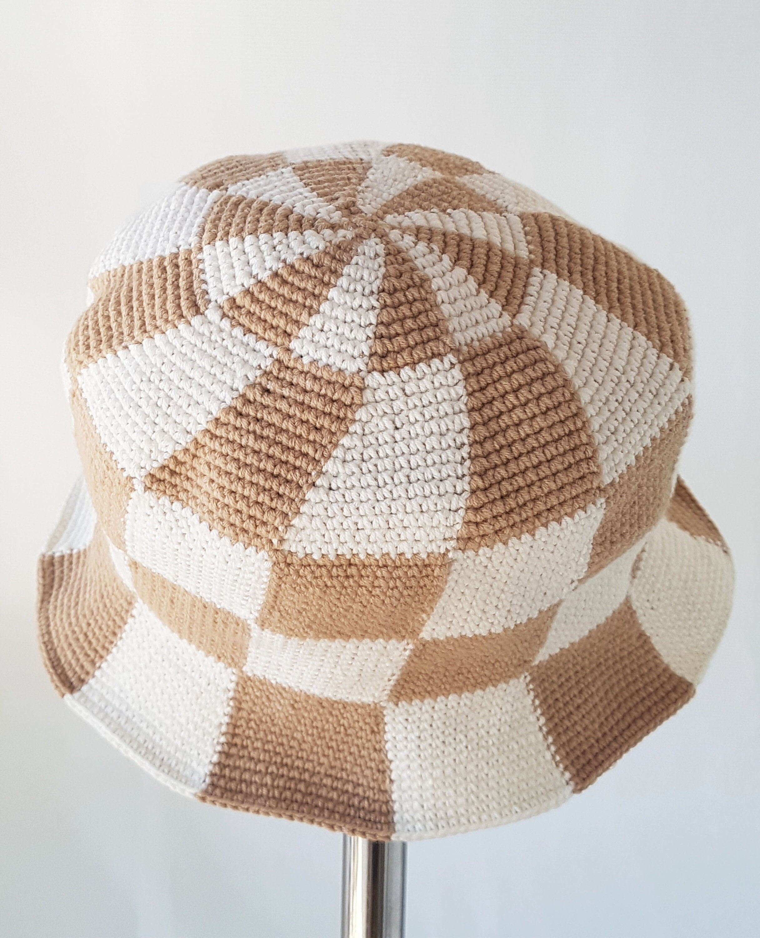 Hand Crochet Cotton Sun Hat bucket Hat 