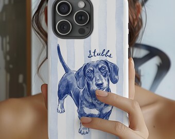 Custom Pet Photo Phone Case Personalized Watercolor Dog Portrait iPhone 17 16 Cover Cat Face Phone Case Gift For Dog Mom Pet Memorial Case