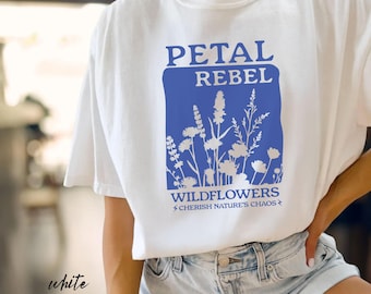 Plant Native Flower Gardening Shirt Local Wildflower Support Local Garden Gift Homestead Tee Plant Lover Botanical Rebel Comfort Color Tee