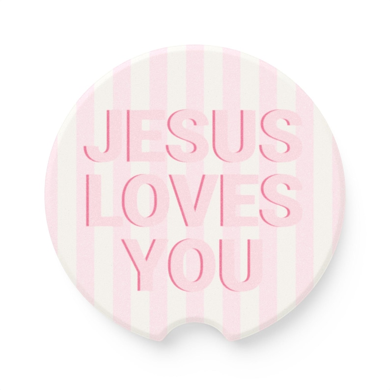 Religious Car Coaster, Christian Car Accessory, Faith Based Car Decor, Absorbent Soapstone Coaster, Teen Christian Gift, Birthday Gift Idea image 14
