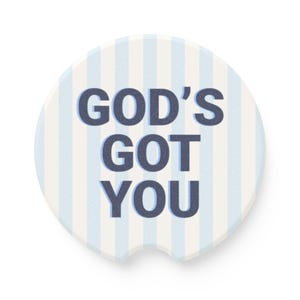 Religious Car Coaster, Christian Car Accessory, Faith Based Car Decor, Absorbent Soapstone Coaster, Teen Christian Gift, Birthday Gift Idea image 13
