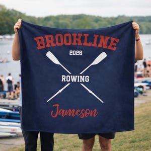 Personalized Rowing Blanket Rowing Gifts Rowing Team Gift Rowing Coach Gift Rowing Crew Gift Crew Rowing Gift Mom Senior Rowing Gift Ideas