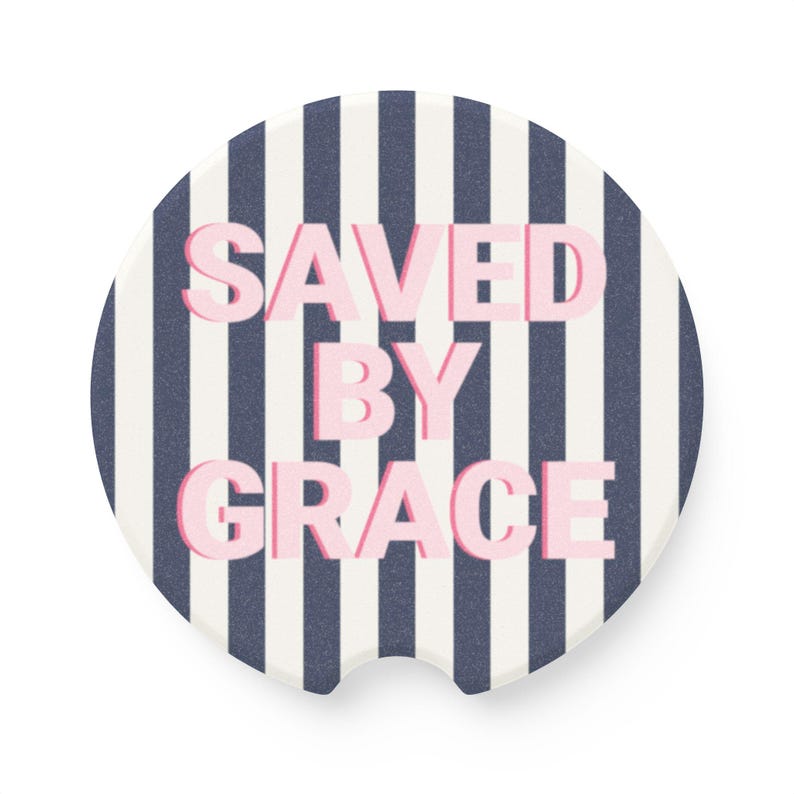 Religious Car Coaster, Christian Car Accessory, Faith Based Car Decor, Absorbent Soapstone Coaster, Teen Christian Gift, Birthday Gift Idea image 17