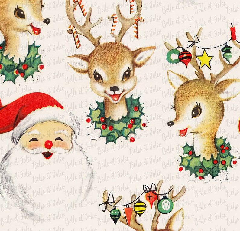 Printable Wrapping Paper Christmas Gift Wrap Holiday Digital - Etsy