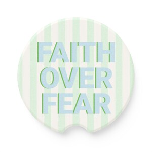 Religious Car Coaster, Christian Car Accessory, Faith Based Car Decor, Absorbent Soapstone Coaster, Teen Christian Gift, Birthday Gift Idea image 12