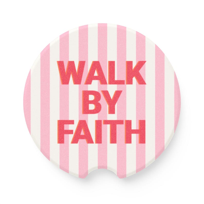 Religious Car Coaster, Christian Car Accessory, Faith Based Car Decor, Absorbent Soapstone Coaster, Teen Christian Gift, Birthday Gift Idea image 16