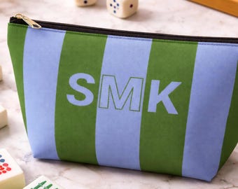 Custom Mahjong Tile Bag Personalized with Name Mah Jongg Pouch Mahjong Accessories Gift for Mahjong Player Game Night Storage