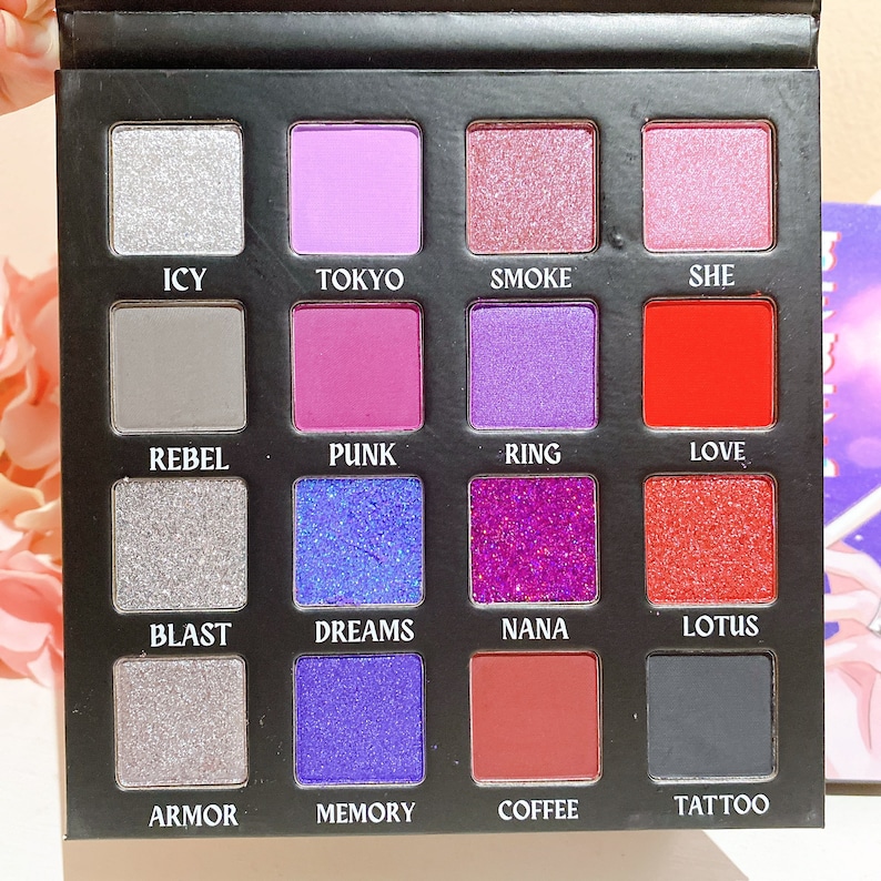 NANA Osaki Inspired Eyeshadow Palette Gothic Makeup Smokey Etsy