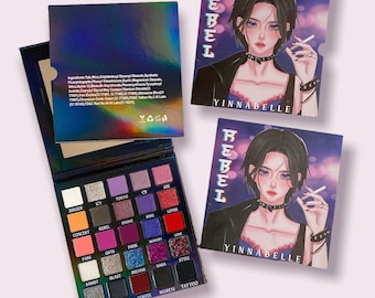 Nana Rebel 25 Color Eyeshadow Palette, Gothic makeup, Smokey eyeshadow