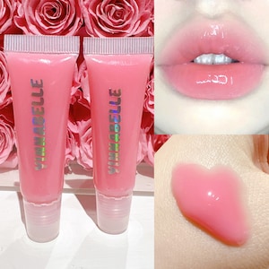Pink Candy lipgloss handmade, vegan, jelly texture lipgloss squeeze tube