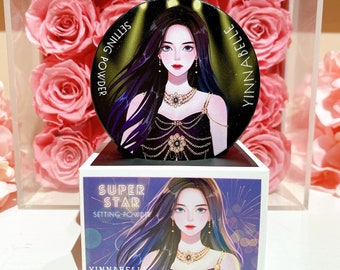 Super Star Translucent Makeup Setting Powder, wasserfestes Fixierpuder, veganes Make-up