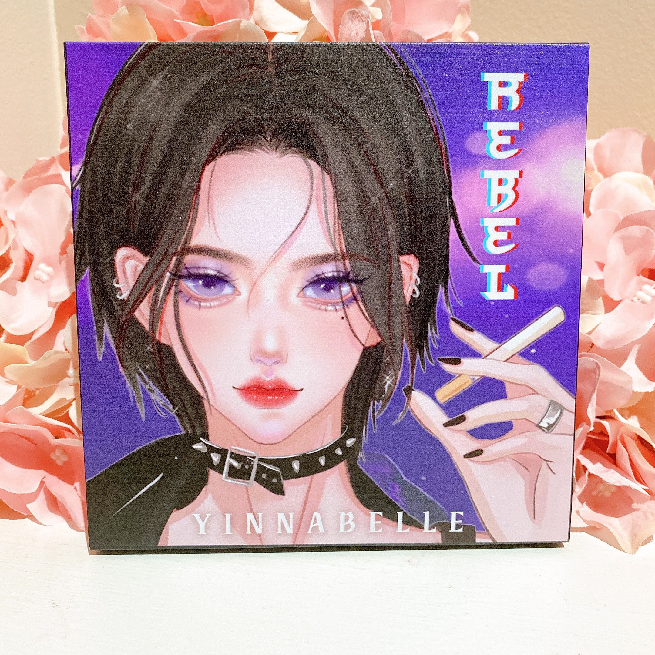 NANA Osaki Inspired Eyeshadow Palette, Gothic Makeup, Smokey Eyeshadow, 16  Shades Eyeshadow, Punk Makeup, Emo Girl, Egirl Makeup 