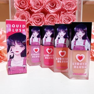 Anime Girl Vegan Liquid Blush, waterproof, velvet blush