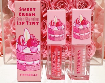 Sweet Cream Color Changing Liptint, lip plumper, lip gloss