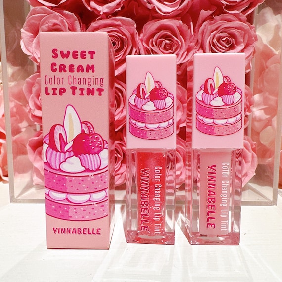 Sweet Cream Color Changing Liptint, lip plumper, lip gloss
