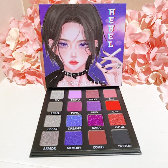 NANA Osaki Inspired Eyeshadow Palette, Gothic Makeup, Smokey Eyeshadow, 16 Shades  Eyeshadow, Punk Makeup, Emo Girl, Egirl Makeup - Etsy