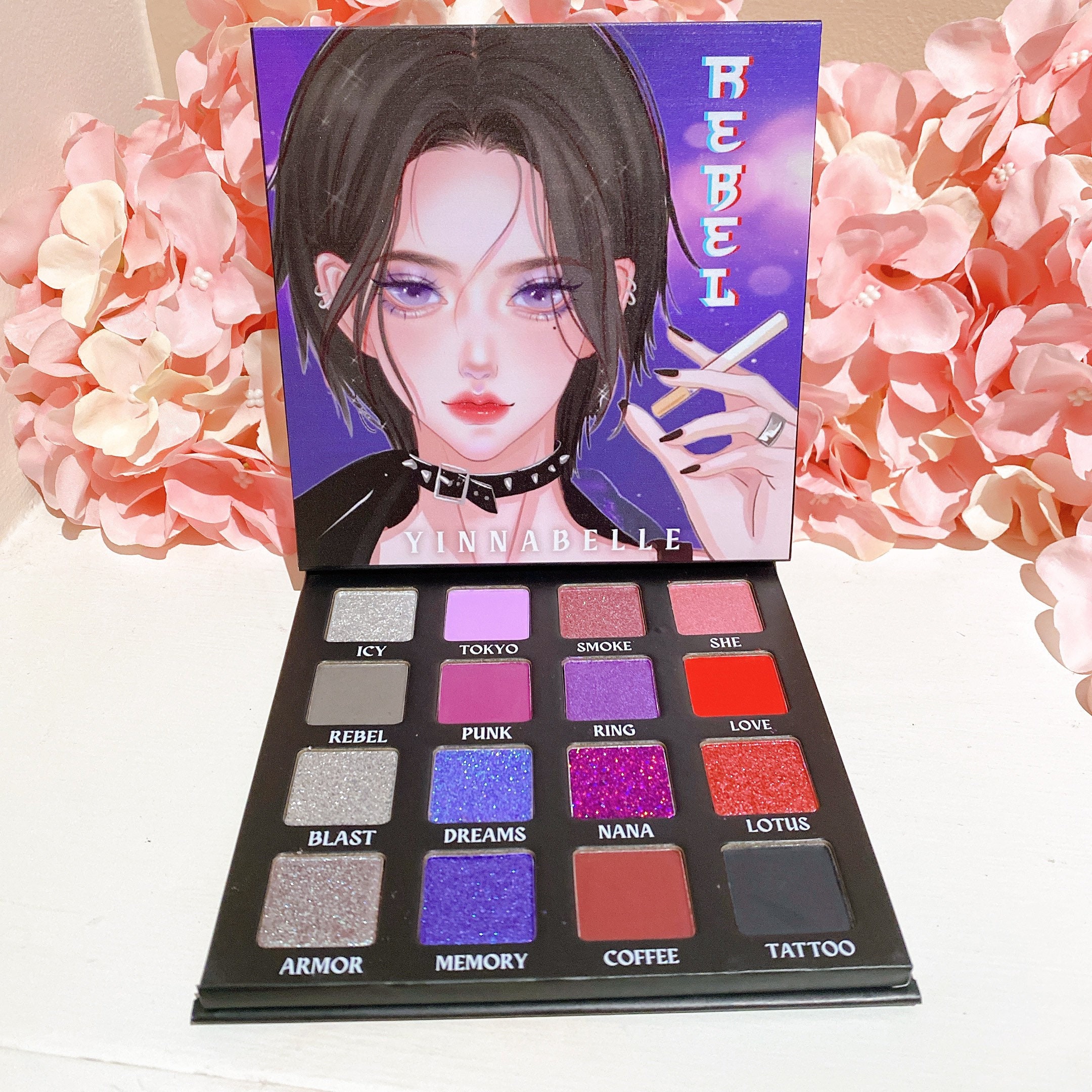 NANA Osaki Inspired Eyeshadow Palette, Gothic Makeup, Smokey Eyeshadow, 16  Shades Eyeshadow, Punk Makeup, Emo Girl, Egirl Makeup - Etsy