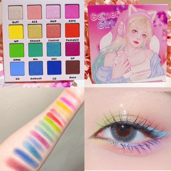 Gamer Girl Anime paleta de sombras de ojos temáticas del arco - Etsy España Gamer Girl Anime paleta de sombras de ojos temáticas del arco - Etsy España