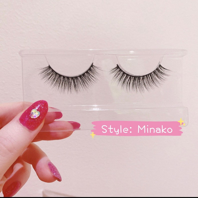 Anime girl manhua silk eyelashes, faux mink lashes, luxury vegan lashes Minako