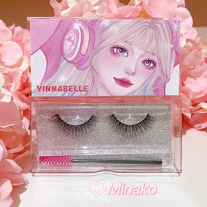 Anime girl manhua silk eyelashes, faux mink lashes, luxury vegan lashes