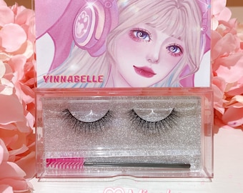 Anime girl manhua silk eyelashes, faux mink lashes, luxury vegan lashes