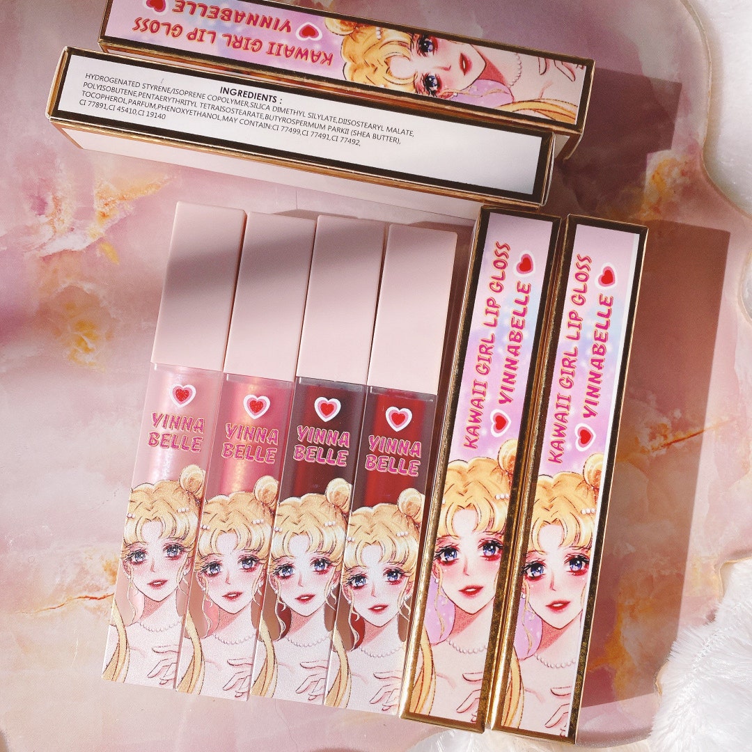 Anime Lipgloss, Kawaii Girl Lipgloss, Cute Magical Girl Lipgloss