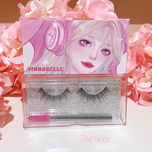 Anime girl manhua silk eyelashes, faux mink lashes, luxury vegan lashes Serena