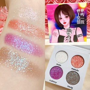 Duo Chrome eyeshadow NaNa Osaki anime inspired smoky gothic style goth makeup eyeshadow palette